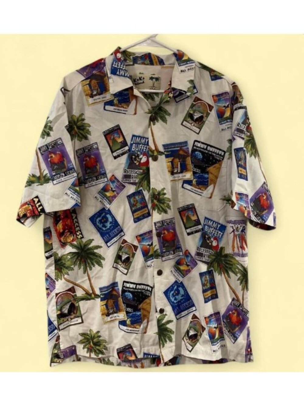Jimmy Buffett Hawaiian Tour Shirt Size L KoKo Island Made In USA
